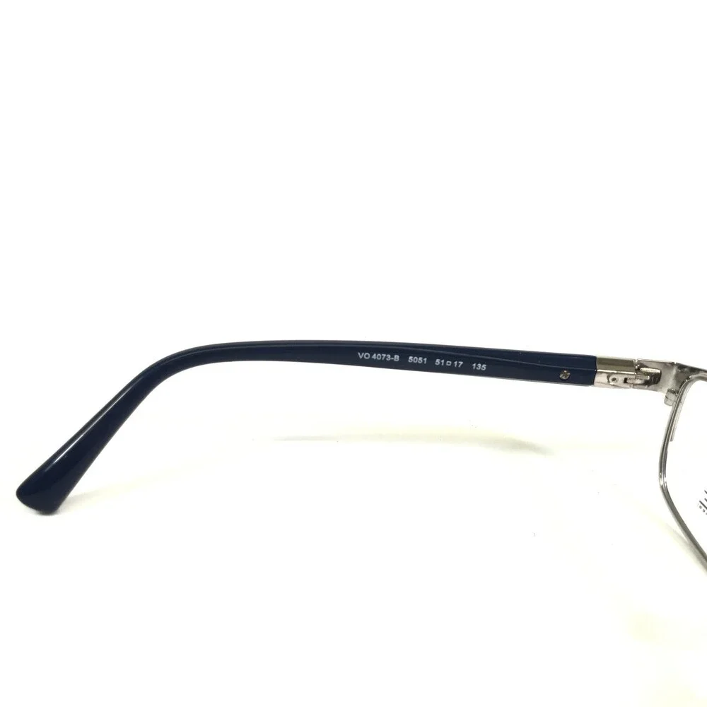 Vogue Eyeglasses Frames VO4073-B 5051 Blue Silver Cat Eye Full Rim 51-17-135